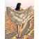 Pareo and beach rug "Flower weaving", d = 150 cm