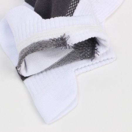 Male Sports socks, white/gray color, size 25-3