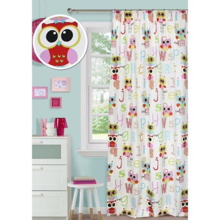 Curtain on the OWL - XL braid, size 300x280 cm