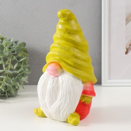 Piggy bank "Gnome buzzing grass" 22 x 12.5 x 11.5 cm-4