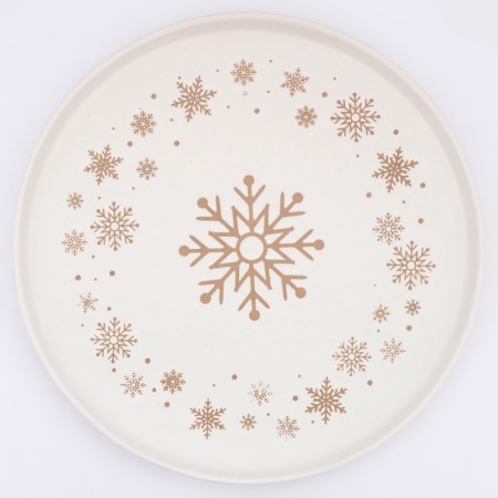 New Year's ceramic “Snow Tale” plate, 21.7 cm