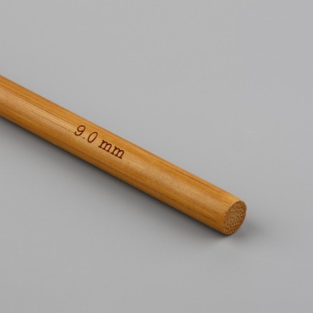 Knitting hook, bamboo, d = 9 mm, 15 cm-4