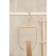 Monnector Organizer for belts and scarves multi -level Savanna Wood, 11.3 × 24 × 1.1 cm, pink color