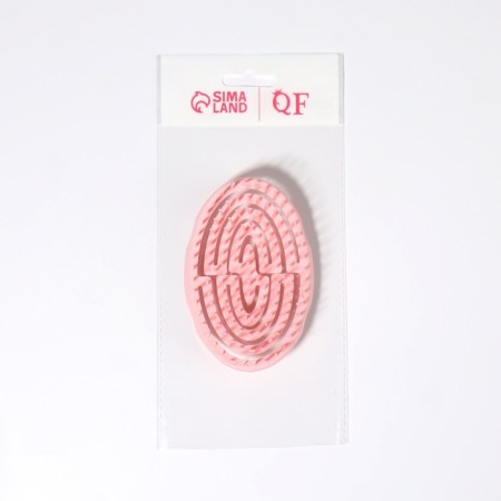 The comb is massage, for drying hair, 11 × 7.2 cm, beige color-4