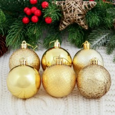 Set of balls plastic D-6 cm, 12 pcs 