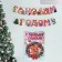 Garland on eyelets and a poster "Happy New Year", a set