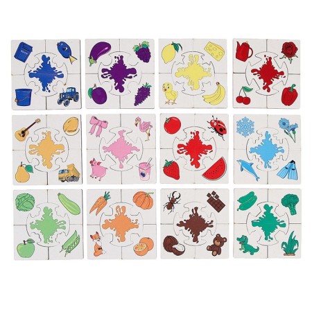 Set of puzzles - Associations "Colors", 12 puzzles-1