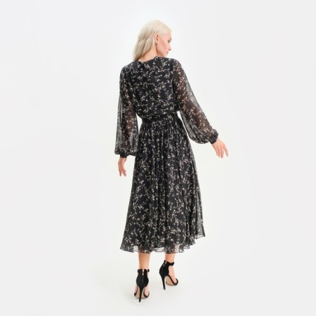 Women's dress with Mist Midi belt, size 46, black-2