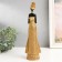 Souvenir Polystone "African in a wicker dress" Gold 27x8x6 cm
