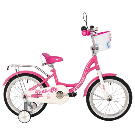Bicycle 16 "Novatrack butterfly, pink color