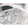 Serving napkin on the table "Listopad", 45 × 30 cm, silver color