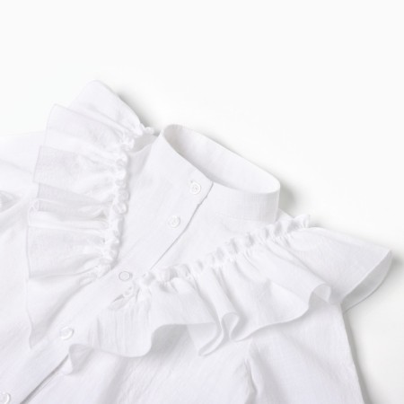 Blouse for girls minku color white, height 146 cm-1