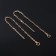 Fundamentals for Puset 60 × 0.8 mm, broach with a chain, color gold (pair)