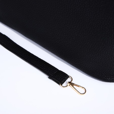 Bag Female Tout with zipper, black color-4