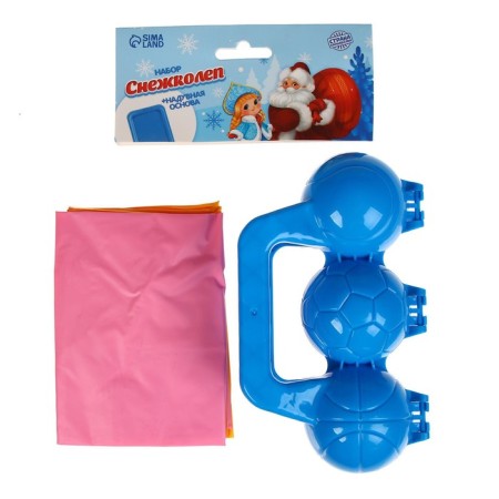 Snow-Kolev-sandpole "Balls", 20 × 11.5 × 7 cm + inflatable base 60 × 45 cm, mix, for the new year-6