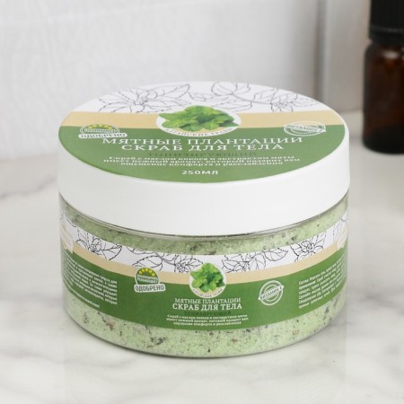 Mint's salt scrub with Altai herbs, tonic 250 ml-2