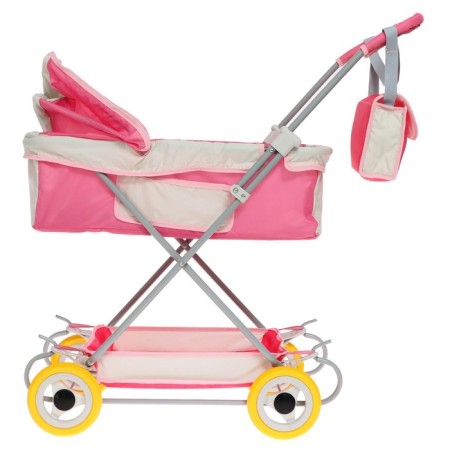 Puppet stroller No. 16, pink color with gray-2