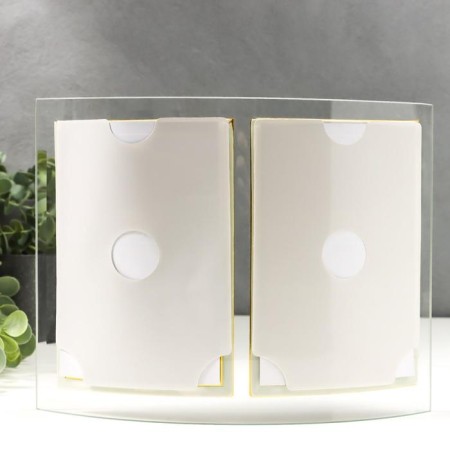 Photo frame Double glass "GT 204/-g" 10x15 cm, vertical, gold-3