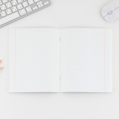 Notebook in a cage, 96 sheets A5 on a paper clip, “September 1: Neon”, cover shaking cardboard 230 g internal block No. 1, whiteness 96%-2