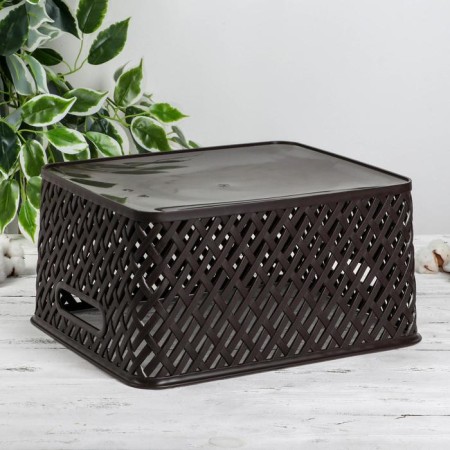 Storage basket "Book", 35 × 29 × 17.5 cm, brown color-2
