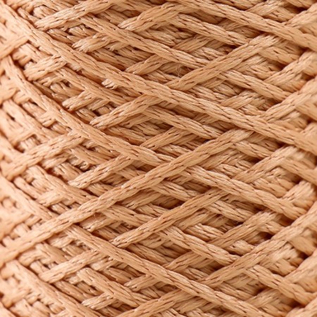 Knitting cord 100% polyester 1mm 200m/75 ± 10g (05 pink-beige)-2