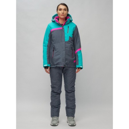 Ski costume is female, size 42, green color