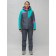 Ski costume is female, size 42, green color