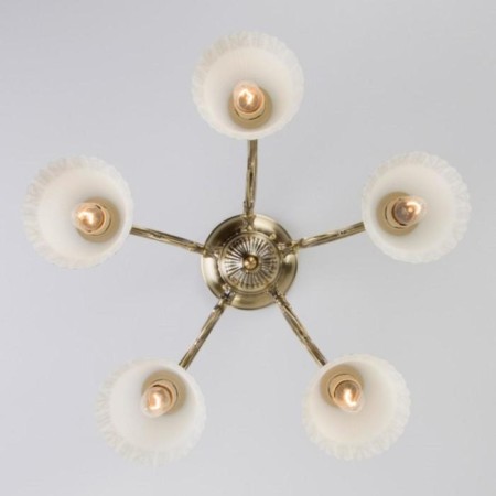 Campina chandelier, 5x60W E27, bronze color-2