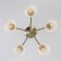 Campina chandelier, 5x60W E27, bronze color