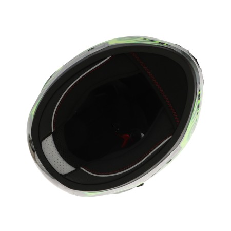 The helmet integral with two visors, size l (59-60), model BLD-M67E, black and green-9