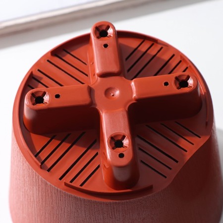 Pot for flowers with basal watering "Alliance", 1 l, d = 13 cm, h = 12 cm, color terracotta-3