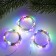 Set of garlands “Thread” 2 m Rosa, IP20, silver thread, 20 LED, glow of multi, 3 modes, AG13x3, 3 pcs.