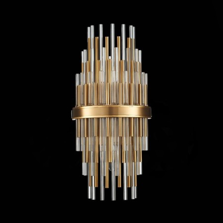 Sconces st. SL1628.301.02. TERAMO. 2x40 watts, E14, 20x43 cm, brass color-3