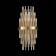 Sconces st. SL1628.301.02. TERAMO. 2x40 watts, E14, 20x43 cm, brass color