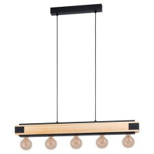 Suspension Layham, 5x60W E27