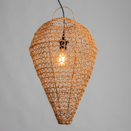 Ceiling lamp from the rattan "Chain", 1 × 120 W, E27, 40 × 40 × 60 cm-2