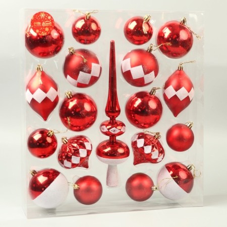 A set of jewelry plastic 19 pcs "Ice" red-gold-1
