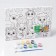 Picture on numbers for children "Bright animals", 20 x 30 cm