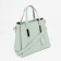 Bag Female Tout with zipper, green color