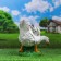 Garden figure "Goose neck down" 50x18x30cm