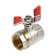 Balloon tap STT, internal/internal thread 3/4 ", butterfly, nickelly brass