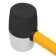 Rubber Kiyanka Denzel 11103, black and white, fiberglass handle with TPR coating, 680 g