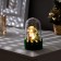 LED figure under the dome "Snowman" 6 × 10 × 6 cm, wood, batteries LR1130X3, glow warm white