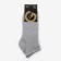 A set of male socks is 3 pairs, white, black, gray melange, size 27-29