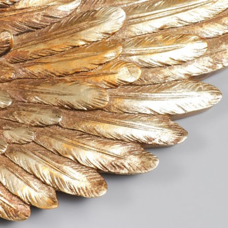 Souvenir Polystone wall decor "Golden Wings" set 2 pcs wing size 18x41x6 cm-1