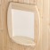 Mirror with a shelf from the linden "Barrel", 63x46x16 cm