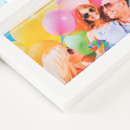 Multipher "Love" collage in 8 photos 10x15 cm, white with gold-1