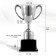Cup 113, award figure, silver, plastic stand, 17.7 x 10.5 x 7.5 cm.
