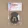 Bag's fastener, sewing, 6 × 4 cm, gray/silver color