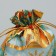 Bag Gift Organza "Golden Snowflakes", 10 x 12 cm +/- 1.5 cm, New Year